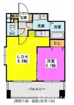 高宮駅 徒歩10分 6階の物件間取画像